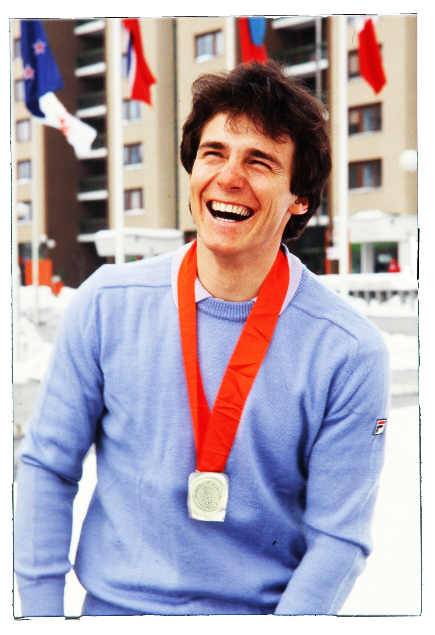 Jure Franko z očali, alpski smučar in stranka Optike Aleksandra